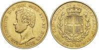 Itálie - Sardinie. Karel Albert (1831-49). 20 lira 1832 P (kotva) (6