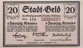 Teplitz - Schönau (Teplice - Šanov) - 20 K. 5.11.1918