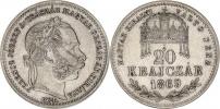 20 kr. 1869 GYF            "RR"