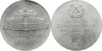 10 M 1985 A - Státní opera v Drážďanech       KM 101   Ag 500  17