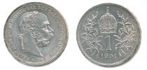 1 Koruna 1901 b.zn.