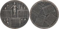 Vídeň - kalendářní medaile na rok 1936 - Luna    sign.: J.Prinz