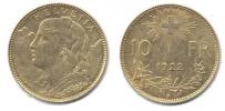 10 Francs 1922 B          KM 36     3