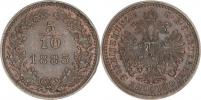 5/10 kr. 1885 b.zn.
