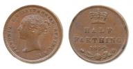 1/2 Farthing (1/8 Pence) 1844