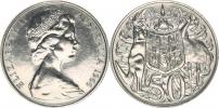 50 Cents 1966 - klokan Emu        KM 67     Ag 800   13