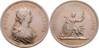 Donner - medaile na korunovaci v Praze 12.V.1743 -