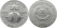 10 M 1977 - Otto von Guericke        KM 65     Ag 500  17 g