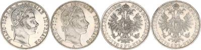 Zlatník 1860 A - obě varianty (s tečkou a bez za REX)       2 ks