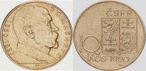 10 Kčs 1990 - T.G.Masaryk