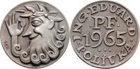 Pekárek a Špánek - PF 1965 - satyr s mincí / nápis