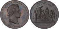 Manfredini - AE medaile na korunovaci v Miláně 1838 -