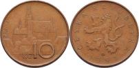 10 Koruna 1993 - mincovna Hamburg - zkušební ražba -