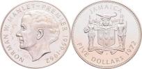 5 Dolar 1972 - premiér Norman W.Manley