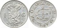 1/4 Gulden 1858     Ag 720           KM 305.1; Scholten 752   "R"