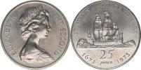 25 Pence 1973 - 300. výročí objevení