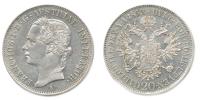 20 kr. 1852 A - hlava doleva     "R"