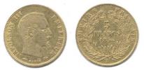 5 Francs 1856 A           KM 787