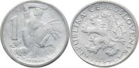 1 Kčs 1947 - Al   "FALZUM"  ražené    1