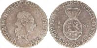 40 Schilling (2/3 Daler Specie) 1787 B MF KM 135 "RR" /18