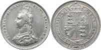 1 Shilling 1887 - typ s erbem          KM 761   Ag 925  5