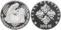 200 Kč 2002 - sv. Zdislava      orig. etue