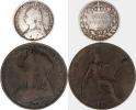 6 Pence 1890; +1 Penny 1896 2 ks