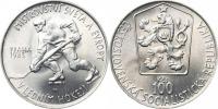 100 Kčs 1985 - MS v hokeji  +původní pošetka