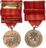 Medaile "Za službu vlasti" II. vydání VM IV/44; Nov. 147 +2x malá stužka +udělovací dekret +orig. etue