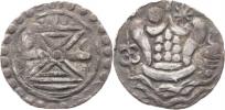 Ag Unit / 96 Ratti   A: Šrivatsa / chrám      34 mm  10