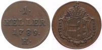 Cu Haléř 1789 H