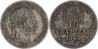 10 kr. 1869 KB - MAGYAR KIRALYI "patina"