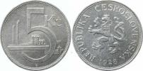 5 Kč 1928  var. B - velká vlnovka na hraně