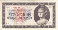 Československo 1945 - 1953, 100 Koruna 1945