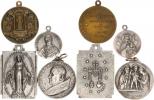 Konvolut 4 kusů: 1/ "Zázračná medaile" podle zjevení v r. 1830