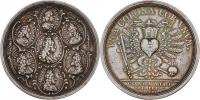 Müller - medaile na korunovaci ve Frankfurtu 1711 -