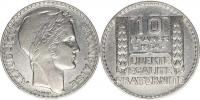 10 Francs 1934            KM 878   Ag 680  10 g