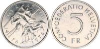 5 Francs 1976 - 500.výr. bitvy u Murtenu     KM 54