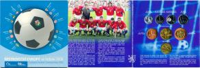 Ročníková sada mincí 2004 - ME ve fotbale  + žeton ČMFS    ( 7 50