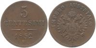 5 Centesimi 1852 V