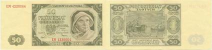 50 Zlotych 1948  sér. EM           Pick 138_mírně prohlá