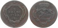 Cu 2 Soldi 1799 F