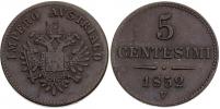 5 Centesimi 1852