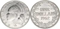 1 Dollar 1962          KM 18    Ag 900  20