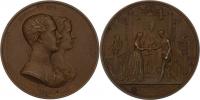Lange - bronz. medaile na svatbu ve Vídni 24.4.1854 -
