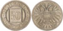 50 Groschen 1934 - "Nachtschilling" KM 2850 "R"