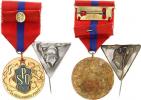 Medaile "Za příkladnou práci" SPO ČSSR pozlac. bronz +malá stužka s miniaturou Petera/Klement II/19 str.9 2/ Odznak