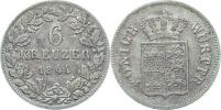 6 Kreuzer 1844         KM 592    Ag 333  2