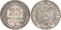 25 Pfennig 1909 D KM 18