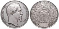 Francie, Napoleon III. 1852 - 1870, AR Medaile 1855 A. Barre